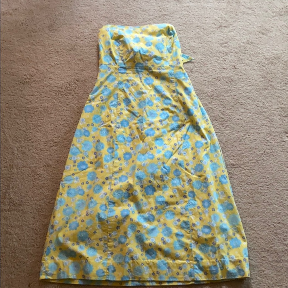 Vintage Lilly Pulitzer strapless dress